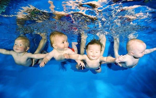 Matronatación: natación infantil