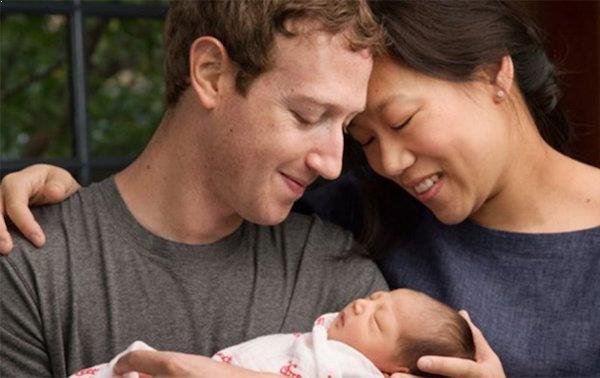 Mark Zuckerberg fue papá por primera vez