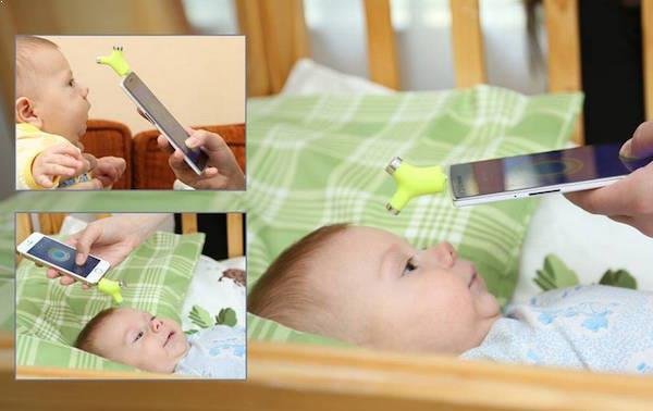 Un termómetro para el smartphone que mide la temperatura sin tocar al bebé