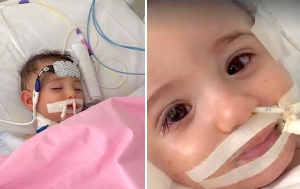 Una bebé se despierta del coma justo cuando iban a desactivar su soporte vital