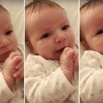 El increíble bebé de 2 meses que ya dice "hola"