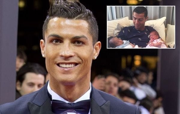 Cristiano Ronaldo fue papá de mellizos por vientre en alquiler