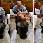 Suspenden a un sacerdote en Rumania por maltratar a un bebé durante su bautismo