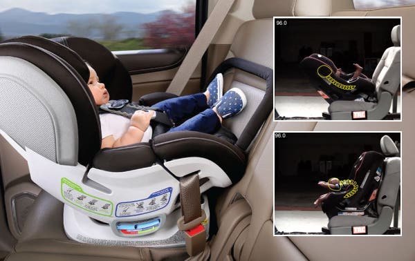 ¿Por qué es mucho más seguro colocar el asiento del bebé del auto mirando hacia atrás?