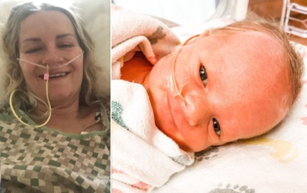 Joven madre infectada con COVID-19 dio a luz mientras se encontraba en coma