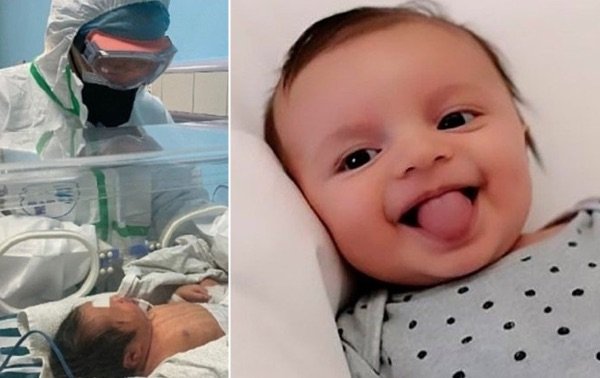 Un bebé vence al COVID-19 luego de 50 días de lucha por sobrevivir